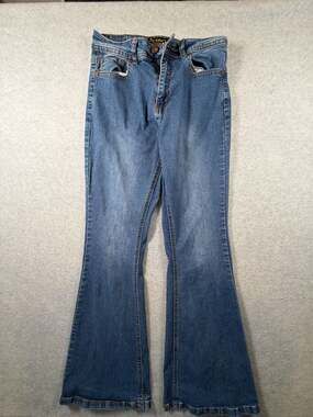 Stag Jeans Women's Blue Denim Mid Rise Flare Bootcut Jeans Size 7/26